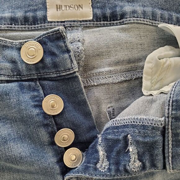 Hudson Natlie Super Skinny Button Fly Ankle Jeans - size 28. - Picture 12 of 14